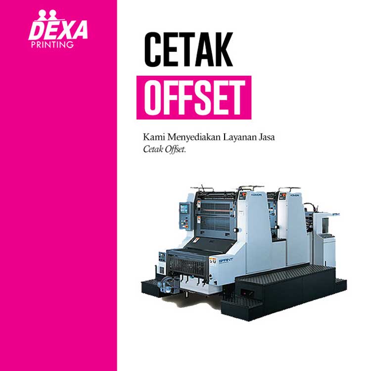 Cetak Offset  adalah salah satu layanan kami yang dapat memenuhi kebutuhan percetakan Anda dalam skala yang besar dengan biaya yang sangat murah, Hasil setting dan desain akan dicetak dahulu dalam bentuk  plat kemudian dicetak dalam skala yang besar