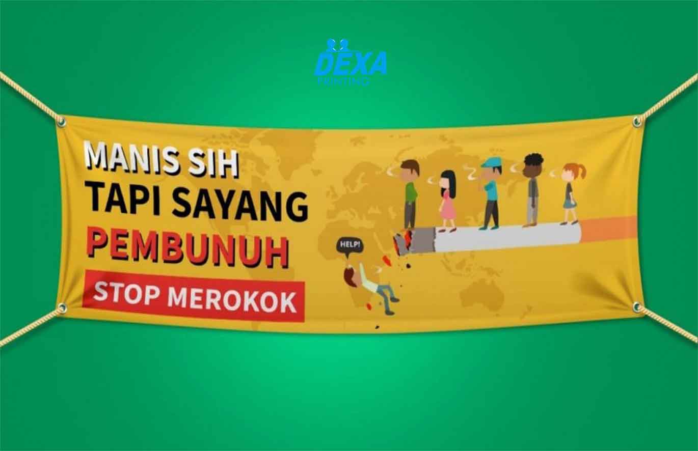 Dalam hal ini ada 3 macam jenis spanduk, mulai dari yang termurah yaitu: spanduk sablon, spanduk spray/semprot dan yang terbaru spanduk printing. 