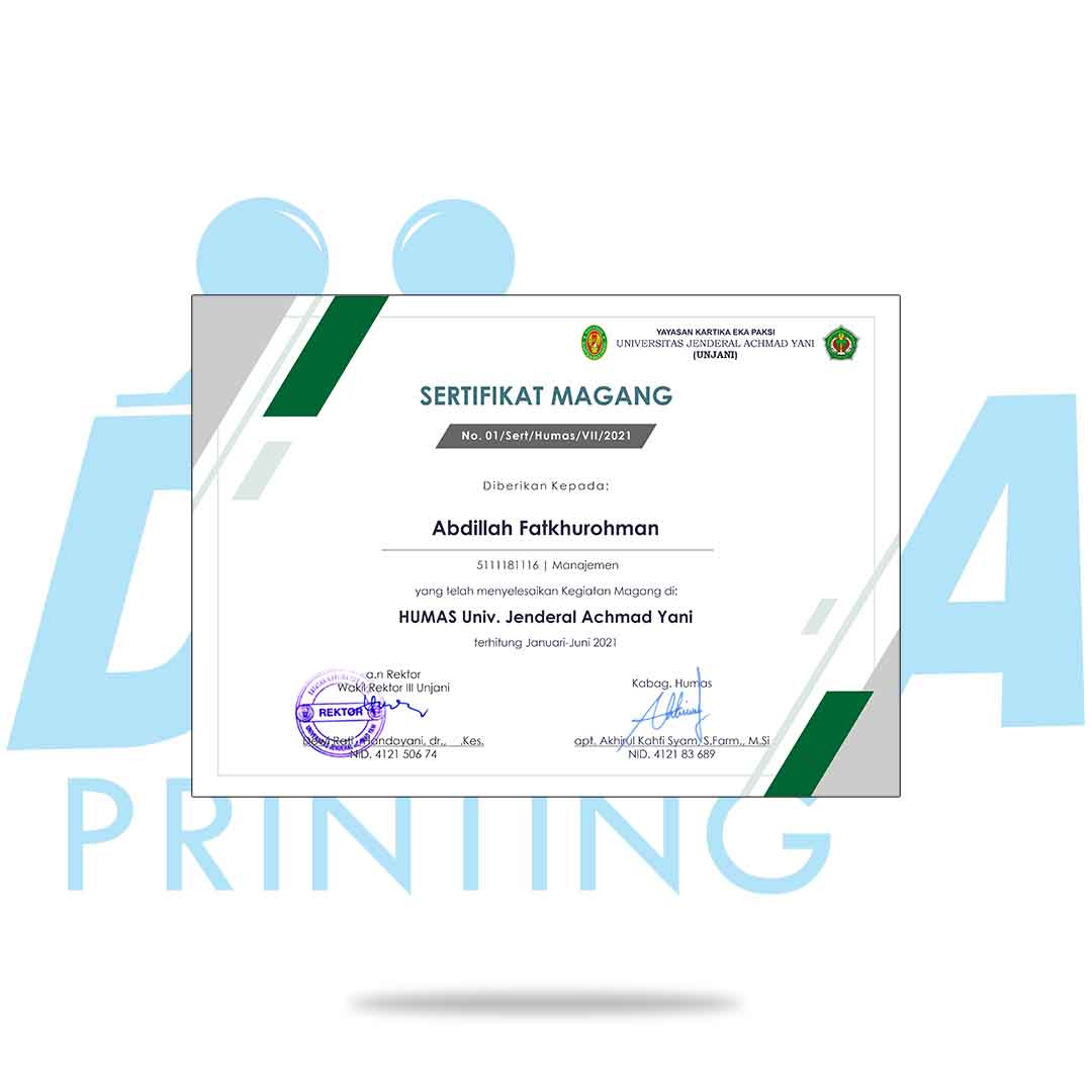 percetakan bandung, percetakan di bandung, cetak buku bandung, cetak brosur bandung, percetakan online bandung, percetakan murah bandung, cetak kalender bandung. Produk Sertifikat Dexa Printing Bandung adalah perusahaan Percetakan Bandung yang melayani pembuatan cetak sertifikat sesuai dengan keinginan dan kebutuhan Anda.